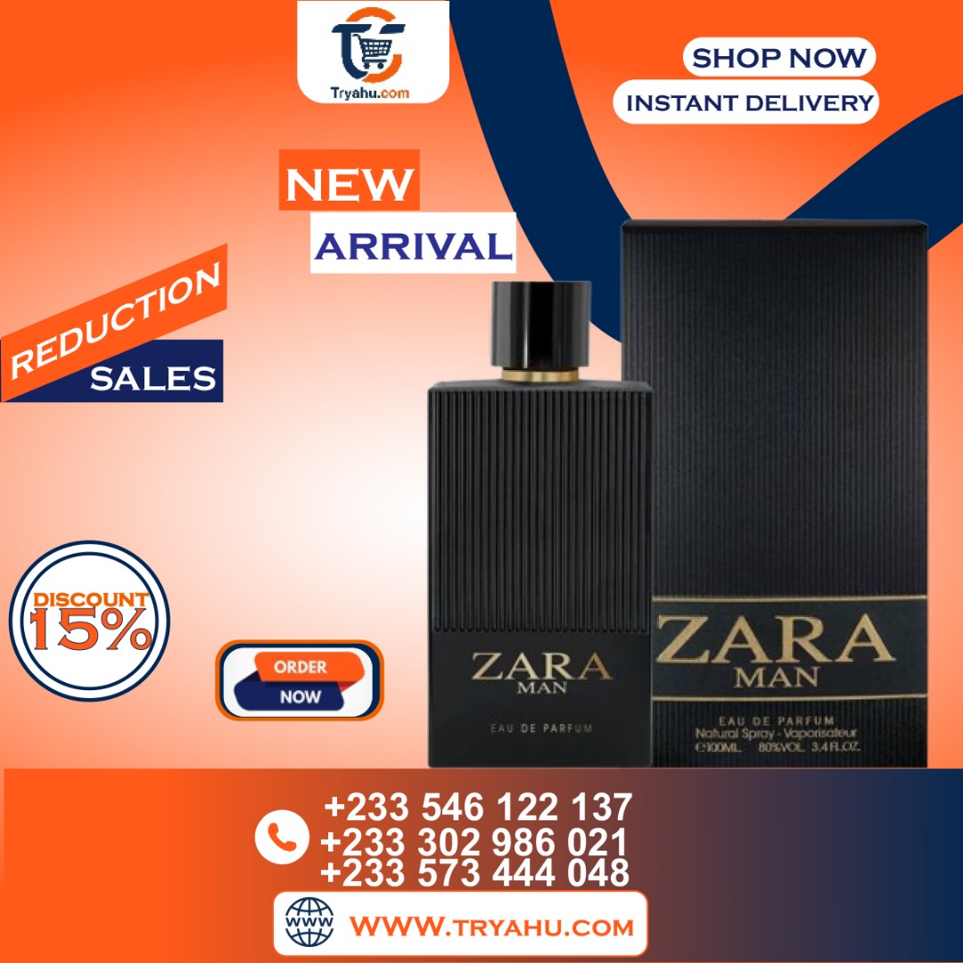 ZARA Man Perfume 100ml Modern, Fresh & Long-Lasting Fragrance